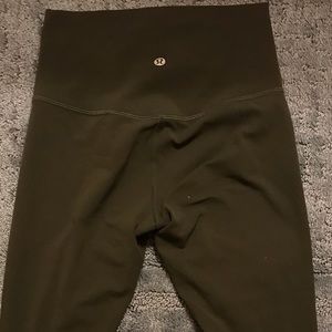 Lululemon align Capri leggings (in dark olive)